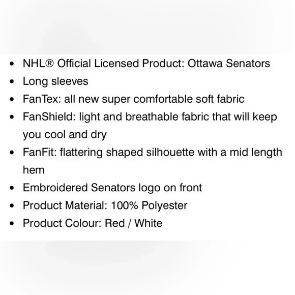 🆕Ottawa Senators Jersey - Picture 7 of 16